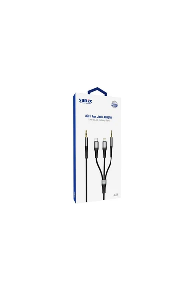 SUNİX 3in1 Aux Jack Adaptör Ac-08 - 2