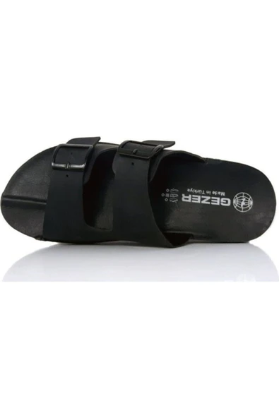 Gezer 12972 Tokalı Siyah Erkek Terlik Ev Terliği ürün görseli 1