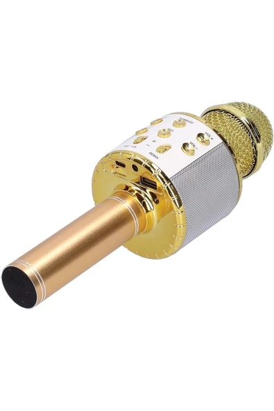 SUNİX Bluetooth Kareoke Mikrofon Gold Mcf-10 - 3