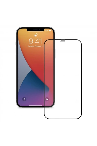 SUNİX Iphone 7 Ile Uyumlu 6d Temperli Ekran Koruyucu Cam Siyah 2 Adet