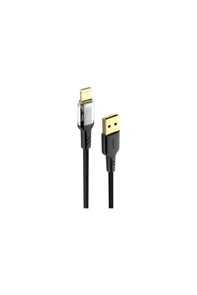 SUNİX 3.4a Lightning Şarj Ve Data Kablosu Siyah Sc-86