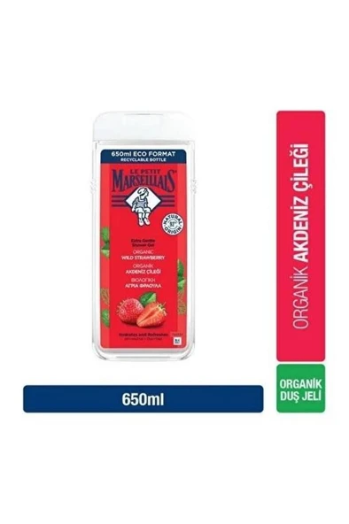 Le Petit Marseillais Duş Jeli Akdeniz Çileği 650 Ml ürün görseli