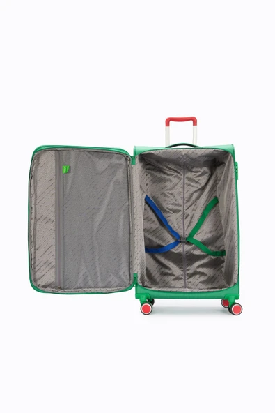 BENETTON 2800 BÜYÜK BOY KUMAŞ VALİZ - Resim 9