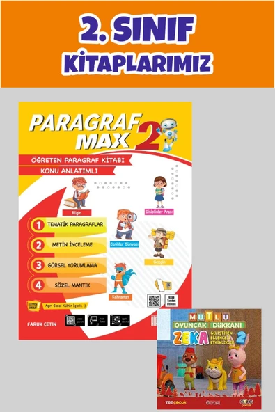 2.Sınıf Paragraf Öğreten Kitap Konu Anlatımlı Paragraf Max ürün görseli 1