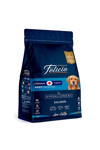 3 Kg Somonlu Az Tahıllı M/Large Yetişkin Köpek Maması Breed HypoAllergenic Köpek Maması ürün görseli 1