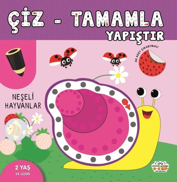 Çiz-Tamamla-Yapıştır Neşeli Hayvanlar ürün görseli
