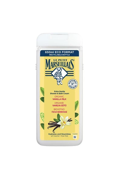 Le Petit Marseillais Duş Jeli Vanılya ve Süt 650 Ml - 2