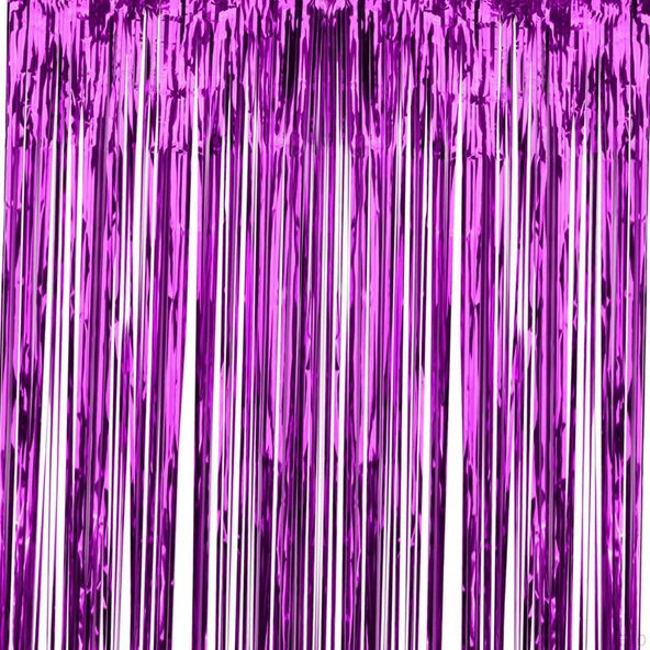 2 Adet Metalize Mor Arka Fon - Resim 3