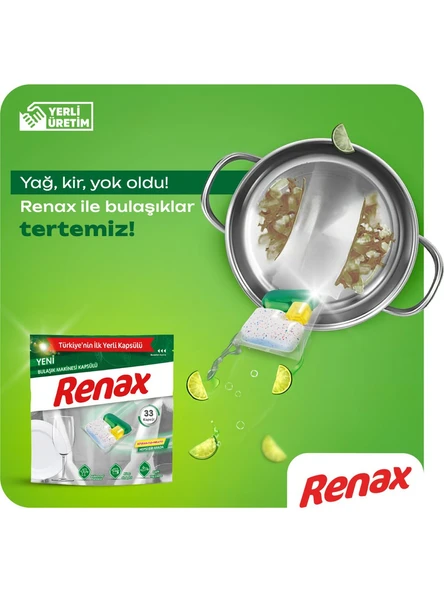 Renax Bulaşık Makinesi Kapsülü Hepsi Bir Arada 120 Li - 4