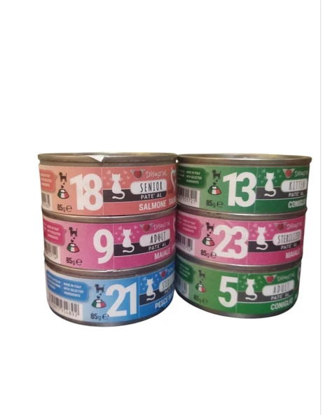 Disugual Mini mee ezme kedi konserve 85 gr 6 al 5 öde - 2