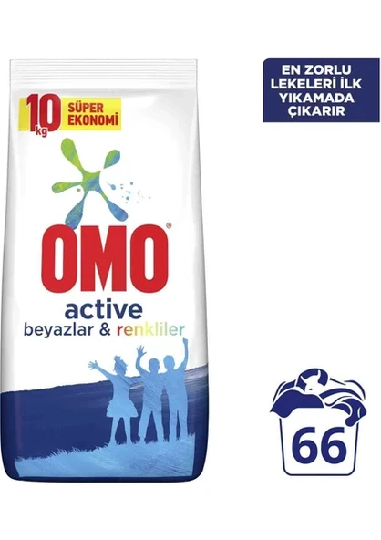 Omo 10 kg Renkli ve Beyazlar Matik Deterjan