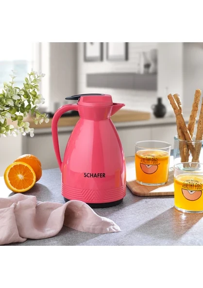 Schafer Kitchenhouse Cam Termos 1 L-Pembe