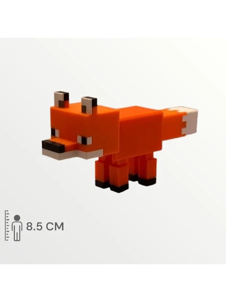 Minecraft PixelZoo Seti Koyun İnek Keçi Tilki Tavuk At - 3