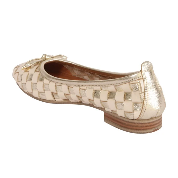 MAMMAMİA D25YA-525 FİYONK DETAYLI KADIN DERİ BABET - Resim 4