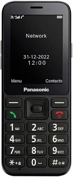 Panasonic KX-TU250EXB 4G (2,4 inç) renkli ekran, öncelikli arama, darbeye dayanıklı, kulaklık uyumluluğu, Bluetooth, kamera 1,2 MP (siyah) ile kolay kullanım için cep telefonu - 2