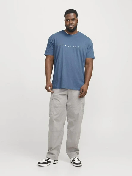 Jack Yones Star Büyük Beden Erkek Tişört 12243625 - Resim 4