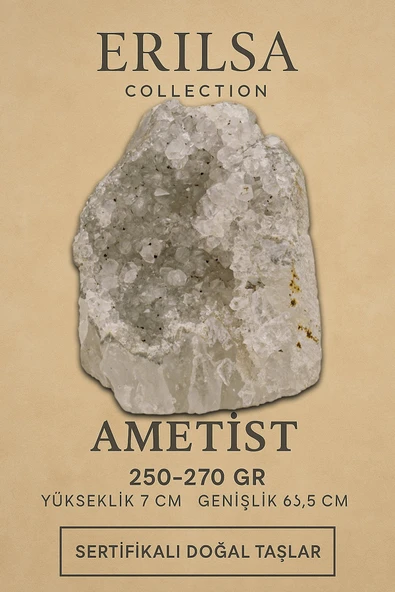 Sertifikalı Ametist Taşı Kütlesi 250 Gr – Ham Doğal Kristal Dekoratif Taş Stresi Azalt Huzur Ver ürün görseli