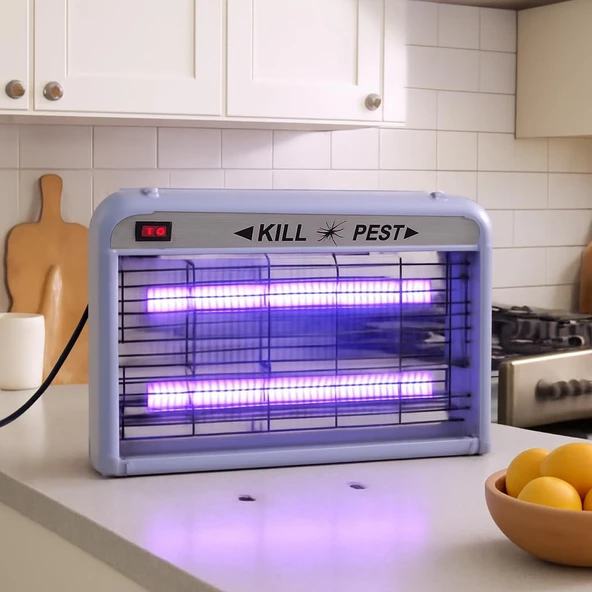 Coverzone Fişli Taşınabilir Sinek Öldürücü 30W Ultraviyole Mor Işık, Yatak Odası, Çocuk Odası, Bebek Odası Sinek Kovucu, 220V-240, Sinek Kovucu 49 x 9 x 27cm (MT-030) - Resim 2