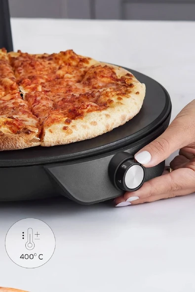 Gastro 10 in 1 Pizza Lahmacun ve Tandır Ekmeği Makinesi Biodiamond Matte Black - 7