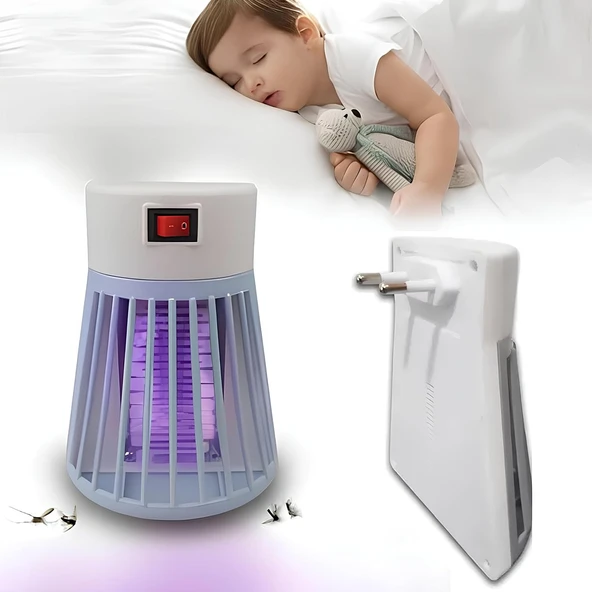 Kanji Prize Takılan UV Işık Sinek Öldürücü Lamba Mavi 1W, Düşük Enerji Tüketimi, Sessiz ve Etkili Böcek Kovucu, Kimyasal İçermez, Ev ve Ofis İçin ürün görseli