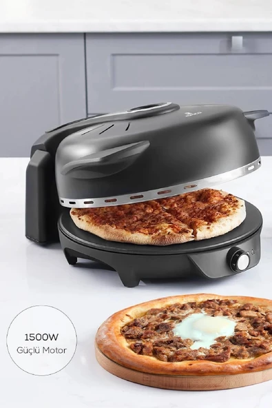 Gastro 10 in 1 Pizza Lahmacun ve Tandır Ekmeği Makinesi Biodiamond Matte Black - 6