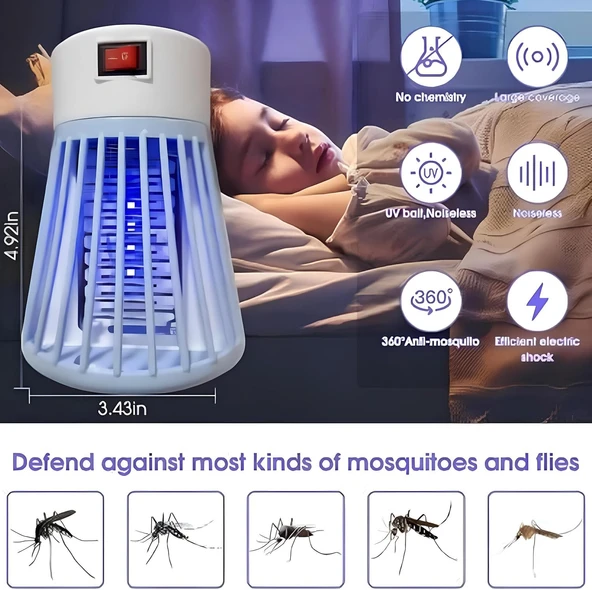 BUFFERPrize Takılan UV Işık Sinek Öldürücü Lamba 1W - Resim 5