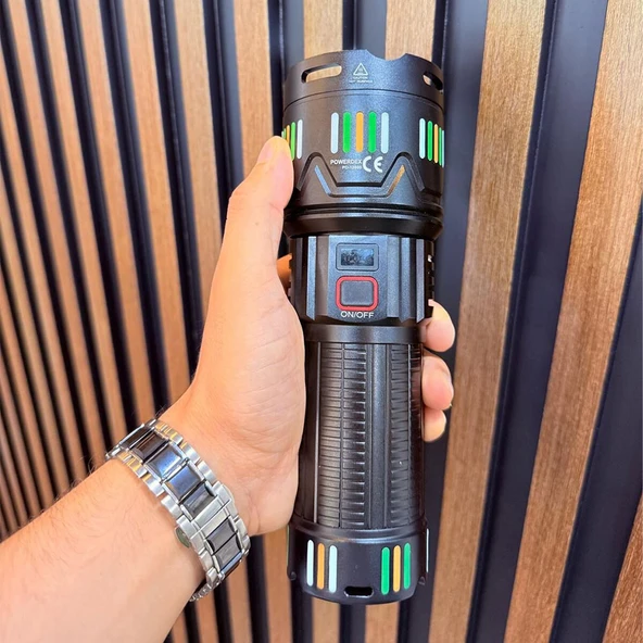 Pd-12800 45 Watt 4500 Lümen Zoomlu Profesyonel Avcı El Feneri - 2