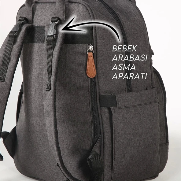 M&y Lucky Anne Bebek Bakım Sırt Çantası 6690 Siyah - 6