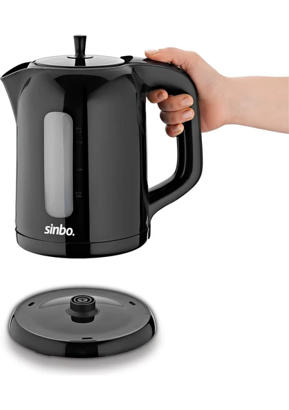 Sinbo STM-5840 Elektrikli Cam Demlikli Çay Seti - Siyah - 3