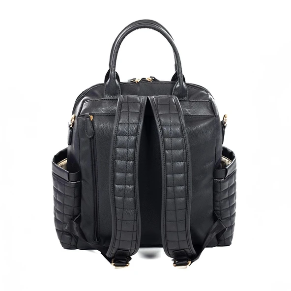 M&y Kitty Deri Anne Bebek Bakım Sırt Çantası 7271 Siyah - 2