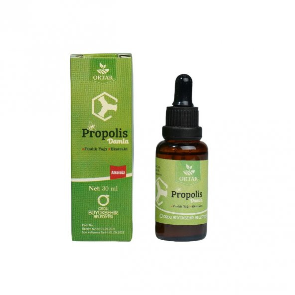 Propolis Damla Fındık Yağı Ekstrakt Alkolsüz 30ml