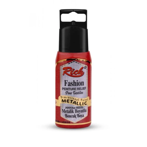 Rich Boyutlu Boncuk Boya 60cc Opak Kırmızı ürün görseli