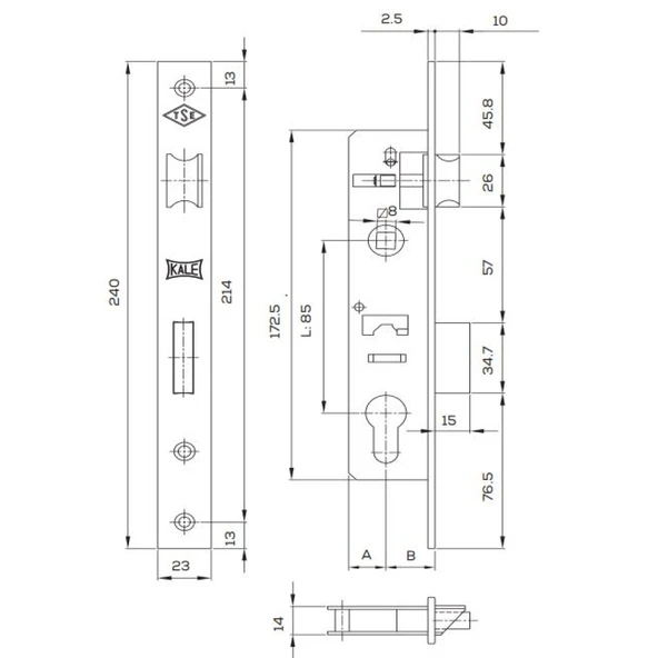 Kale 153U 20 Mm Gövde Dilli (Barelsiz) - 2