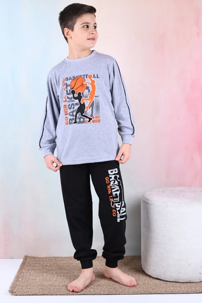 Kapitex 5180 Erkek Çocuk Desenli Uzun Kol Pijama Takımı - 3
