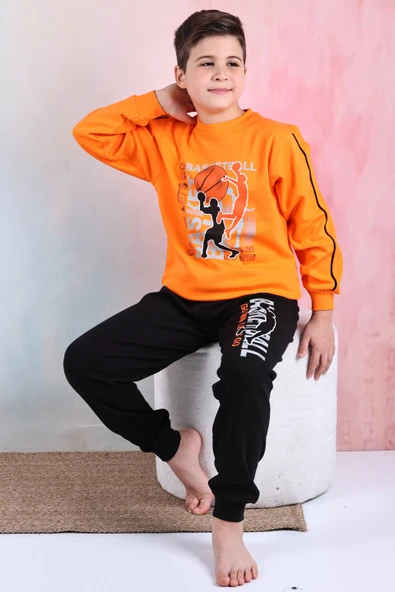 Kapitex 5180 Erkek Çocuk Desenli Uzun Kol Pijama Takımı - 3