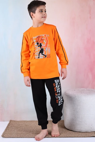 Kapitex 5180 Erkek Çocuk Desenli Uzun Kol Pijama Takımı - 4
