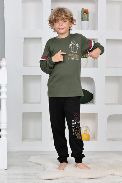 Kapitex 5140 Erkek Çocuk Uzun Kol Pijama Takımı - 4