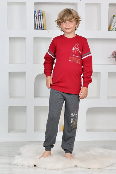 Kapitex 5140 Erkek Çocuk Uzun Kol Pijama Takımı - 4