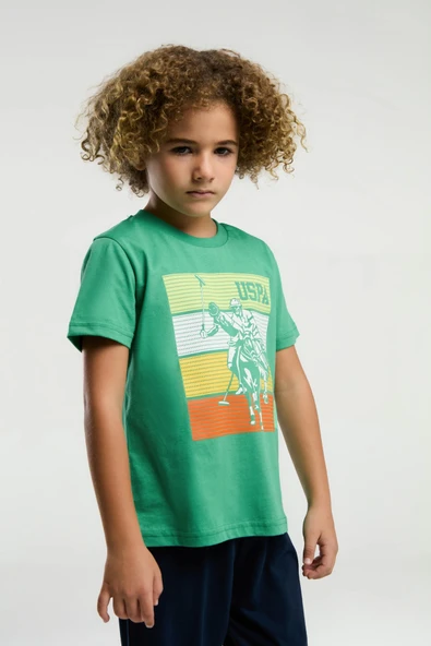 Us Polo 2032-4 Erkek Çocuk Pijama Takımı