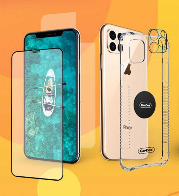 Apple iPhone XS 5.8 Go Des 5 in 1 Full Body Shield - 3