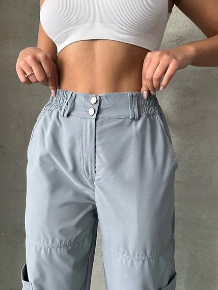 Jogger lastik paça pantolon - 2