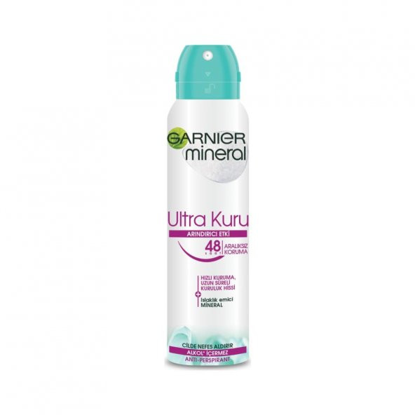 Garnier Mineral Ultra Kuru Sprey Deodorant - 2
