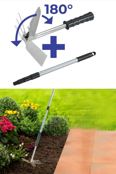 Maximex Teleskopik Saplı Fonksiyonlu Keser, Çapa, Testere, 3 Farklı Açıya Ayarlanabilir, Alman Ürünü - 4