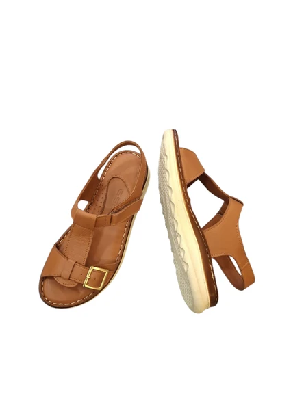 Esem 1708 Hakiki Deri Kadın Sandalet - Resim 5