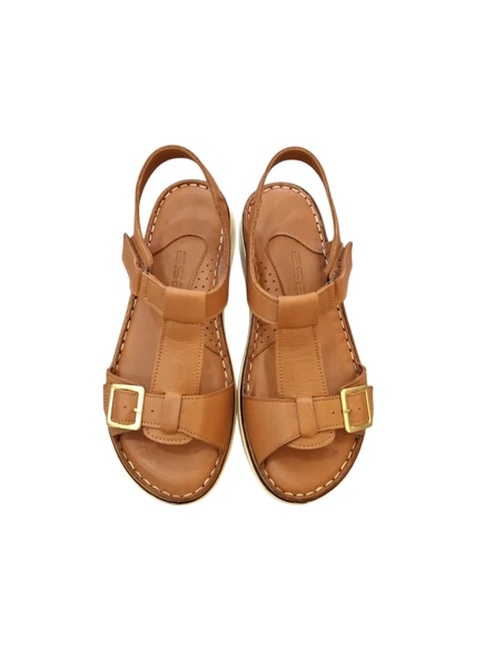 Esem 1708 Hakiki Deri Kadın Sandalet - Resim 4