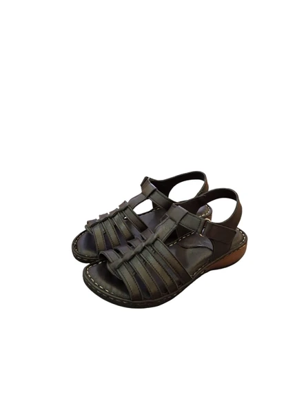 Esem 014 Hakiki Deri Kadın Sandalet - Resim 2