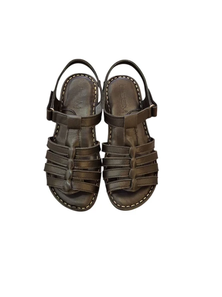 Esem 014 Hakiki Deri Kadın Sandalet - Resim 4