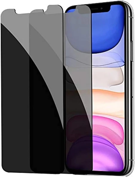 iPhone X-XS Uyumlu Gizlilik Filtreli Hayalet Ekran Koruyucu Cam(2 Adet) - 1