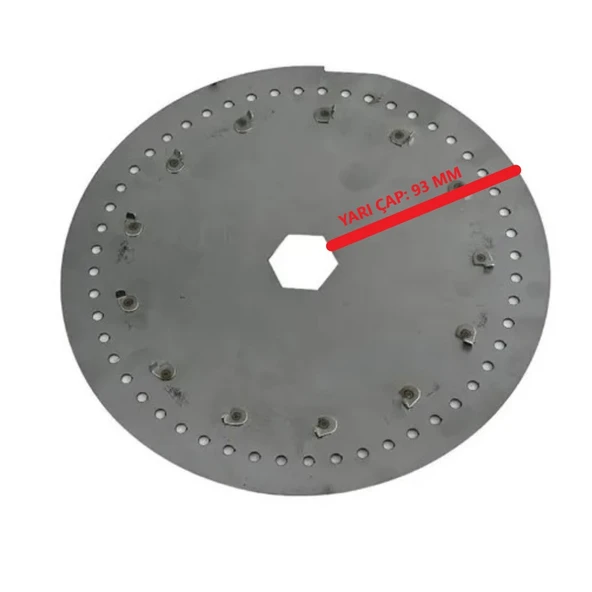 Türkay Havalı Mibzer Bakla 304 Kalite Diski 16 Delik 6.5 mm - Resim 8