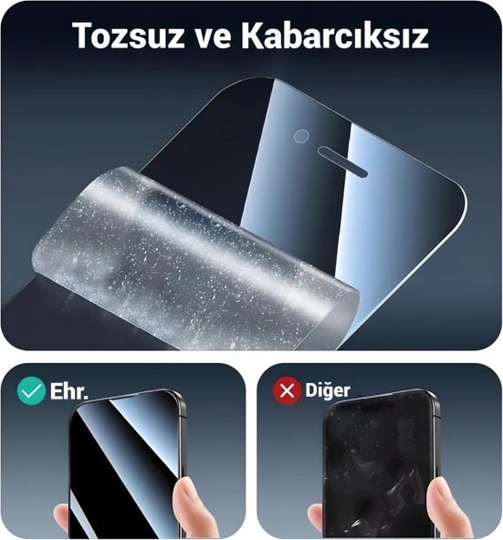 iPhone X-XS Uyumlu Gizlilik Filtreli Hayalet Ekran Koruyucu Cam(2 Adet) - 7